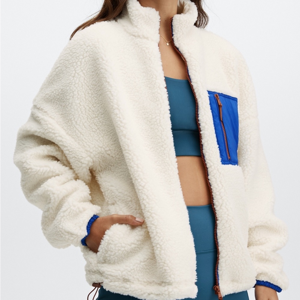FABLETICS Rylan Sherpa Jacket Size Medium - Picture 4 of 8
